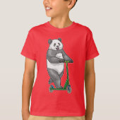 panda-scooter t-shirt (Voorkant)