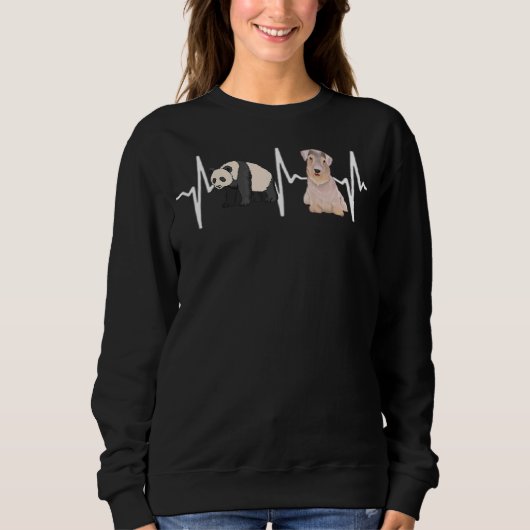 Panda Sealyham Terrier Hartslag Hond Trui (Voorkant)