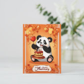 Panda selivition jubileum kaart (Staand voorkant)