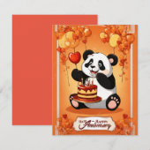 Panda selivition jubileum kaart (Voorkant / Achterkant)