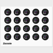 Panda Semicolon Gift Suicide Prevention Awareness Ronde Sticker (Vel)