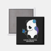 Panda Semicolon Vlinder Zelfmoordpreventie Aware Magneet (Voorkant / Achterkant)