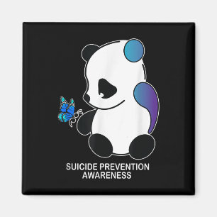 Panda Semicolon Vlinder Zelfmoordpreventie Aware Magneet