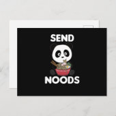 Panda Send Noods Ramen Cute Kawaii Noodle Briefkaart (Voorkant / Achterkant)