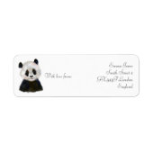 Panda sender sticker (Voorkant)