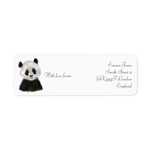 Panda sender sticker (Voorkant)