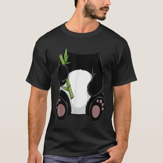 Panda Shirt Adult Kids Men Women Panda Bear Costum (Voorkant)