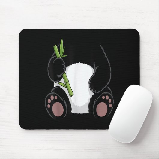 Panda Shirt Adult Kids Men Women Panda Bear Costum Muismat (Met muis)