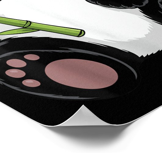 Panda Shirt Adult Kids Men Women Panda Bear Costum Poster (Hoek)