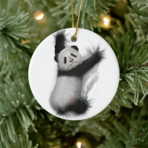 Panda Shirt Humoureuze grafische T-Shirt Gifts Keramisch Ornament