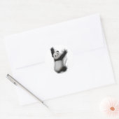 Panda Shirt Humoureuze grafische T-Shirt Gifts Ronde Sticker (Envelop)