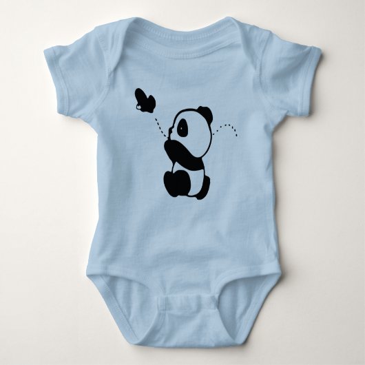 Panda-shirt, Panda-liefhebber T-shirt, Grappige Pa Romper (Voorkant)