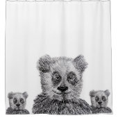 Panda Shower Curtain Douchegordijn (Voorkant)