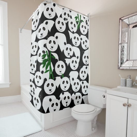 Panda Shower Curtain Douchegordijn (In situ)