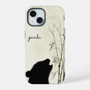 Panda Silhouet iPhone 15 Case