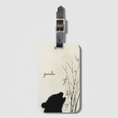 Panda Silhouette Bagagelabel (Voorkant (verticaal))