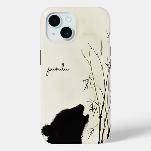 Panda Silhouette Case-Mate iPhone Case (Achterkant)