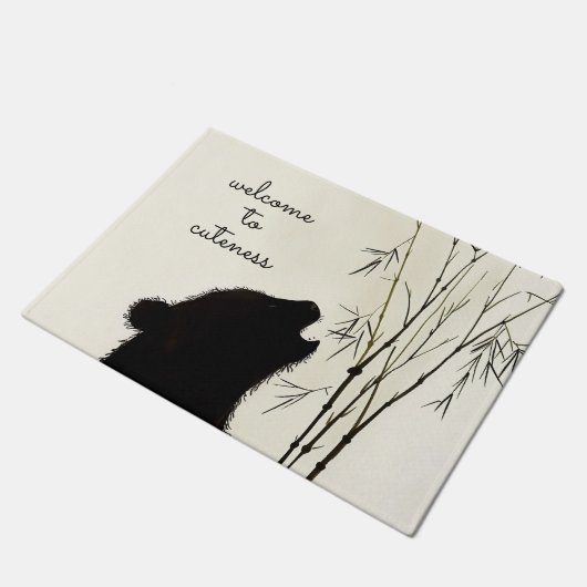 Panda Silhouette Deurmat (Schuin)