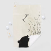 Panda Silhouette Golfhanddoek (Insitu)