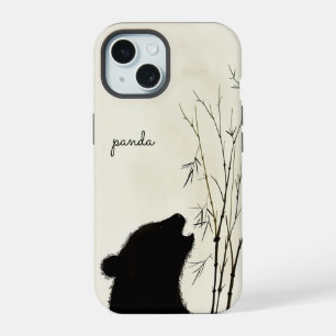 Panda Silhouette iPhone 15 Case