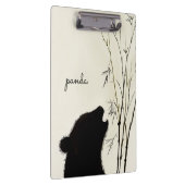 Panda Silhouette Klembord (Rechts)