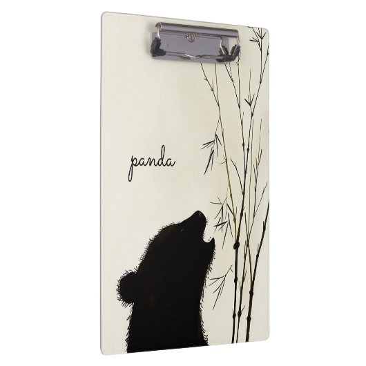 Panda Silhouette Klembord (Rechts)