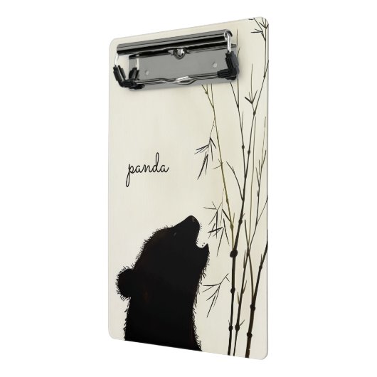 Panda Silhouette Mini Klembord (Angled2)