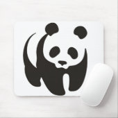 Panda Silhouette Outline Mousepad Muismat (Met muis)