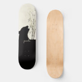 Panda Silhouette Persoonlijk Skateboard (Voorkant)