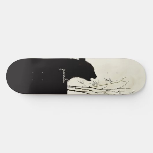 Panda Silhouette Persoonlijk Skateboard (Horizontaal)