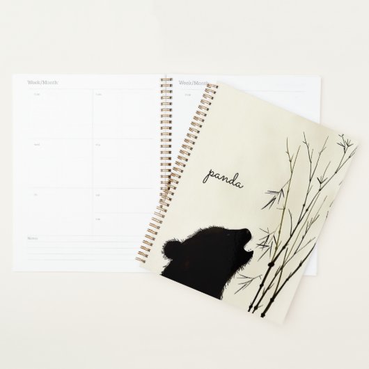 Panda Silhouette Planner (Display)