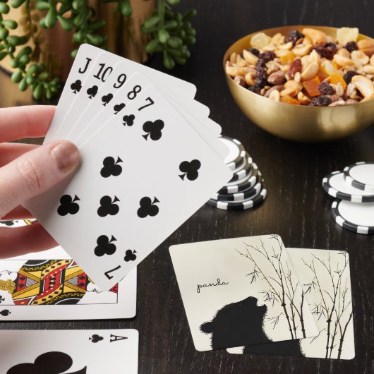 Panda Silhouette Pokerkaarten (Insitu)