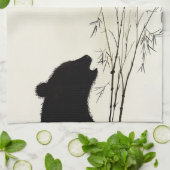 Panda Silhouette Theedoek (Gevouwen)