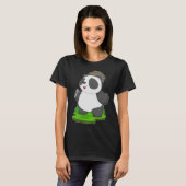 Panda Singer Microfoon Muziek T-shirt (Voorkant volledig)