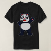 Panda Singer Microfoon T-shirt (Design voorkant)