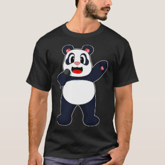 Panda Singer Microfoon T-shirt