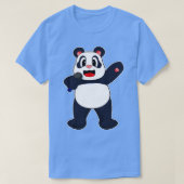 Panda Singer Microfoon T-shirt (Design voorkant)