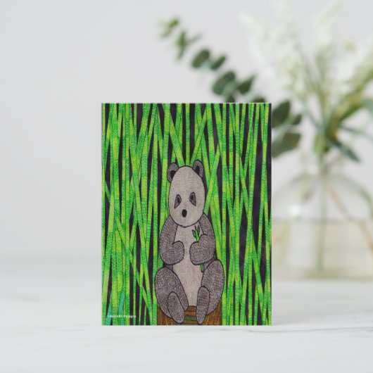Panda (single) - Briefkaart (Staand voorkant)