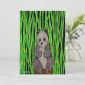 Panda (single) - Wenskaart Feestdagenkaart (Staand voorkant)