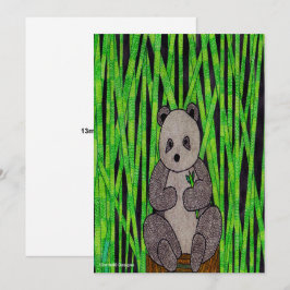 Panda (single) - Wenskaart Feestdagenkaart
