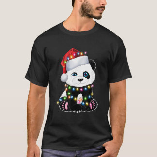 Panda Sinterklaas Lichtjes Pyjama Voor Ns T-shirt
