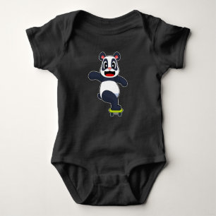 Panda Skateboard Romper