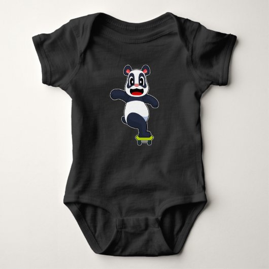 Panda Skateboard Romper (Voorkant)