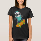 Panda Skateboard T-shirt (Voorkant)