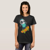Panda Skateboard T-shirt (Voorkant volledig)