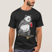 Panda Skateboard T-shirt (Voorkant)