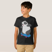 Panda Skateboard T-shirt (Voorkant volledig)