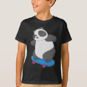 Panda Skateboard T-shirt (Voorkant)