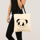 panda sketch canvas tas (Voorkant (product))