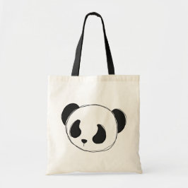 panda sketch canvas tas